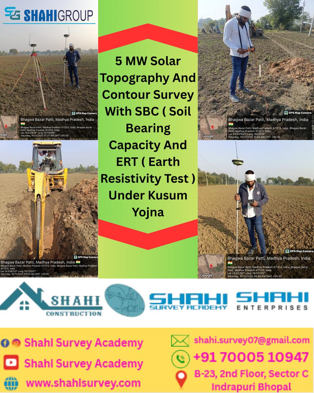 5MW Solar Topography And Contour Survey With ERT And SBC Test
